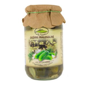 LV Low Salt Ogorki Cucumbers 850g (12)
