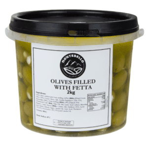 Montebello Gourmet Olives Stuffed W/Fetta 2KG