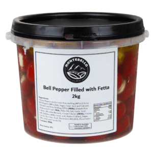 Montebello Gourmet Stuffed Peppers W/Feta 2KG