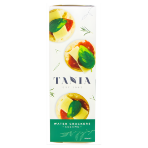 Tania Water Crackers Sesame 125g (24)