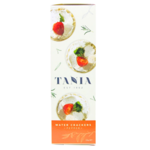 Tania Water Crackers Pepper 125g (24)
