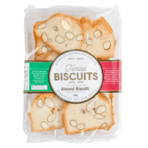 Famous Biscuits Almond Biscotti 150g (12)