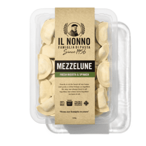 IL Nonno Mezzelune Fresh Ricotta & Spinach 500g (8) FROZEN