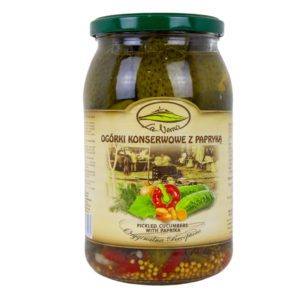 LV Cucumbers/Gherkins W/Paprika 850g (12)