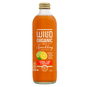 Wild One Organic Sparkling Lemon, Lime & Bitters 345ml (12) Carton Only