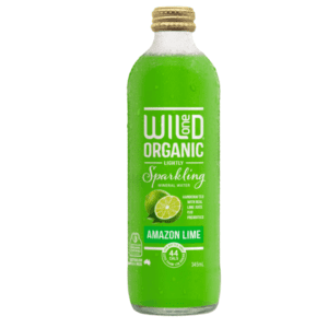 Wild One Organic Sparkling Amazon Lime 345ml (12) Carton Only