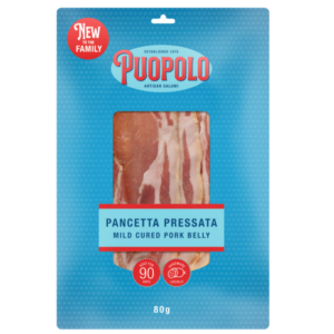Puopolo Sliced Pancetta Pressata MILD 80g (10)